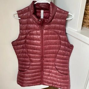 Maroon Lululemon puffer vest size 8